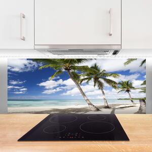 Nástenný panel  More pláž palma krajina 125x50 cm