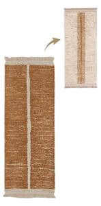 Bavlnený behúň v béžovo-tehlovej farbe 80x230 cm Duetto Toffee – Lorena Canals