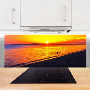 Nástenný panel  More slnko pláž krajina 125x50 cm