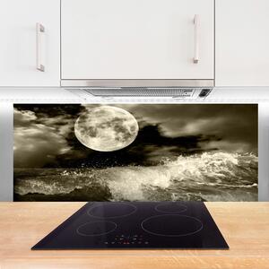 Nástenný panel  Noc mesiac príroda 125x50 cm