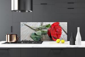 Nástenný panel  Ruže kvety 125x50 cm