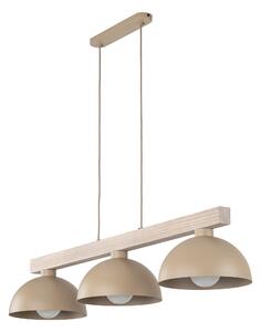 Béžový závesný luster Oslo pre žiarovku 3x E27 – LED lustre a svietidlá > Lustre