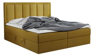 Čalúnená posteľ boxspring VOXI, 160x200, ekokůže kronos 01