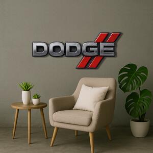 Drevený obraz s UV potlačou - Dodge - logo