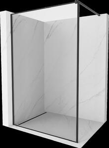Mexen Kioto sprchová zástena 50x200 cm 8 mm, čierny profil, sklo čierny rám, 800-050-101-70-70
