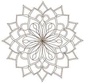 Drevený obraz na stenu - Mandala Sila Rovnováhy