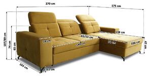 Rohová sedacia súprava Belavio Mini - Výber farebného prevedenia