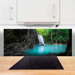 Nástenný panel  Jazero vodopád príroda 125x50 cm
