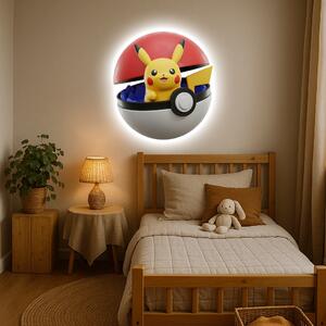 Svietiaci obraz – Pikachu vychádzajúci z Pokébalu – Nočná lampa