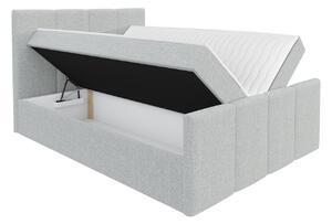 Hotelová jednolôžková posteľ 120x200 MORALA - hnedá 1 + topper ZDARMA