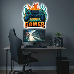 Svietiaci obraz - GAMER - Nočná lampa