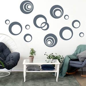 INSPIO-výroba darčekov a dekorácií - Nálepky na stenu - Kruhy