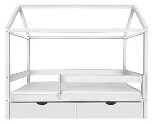 Wilsondo Domčeková posteľ Pery s úložným priestorom 90x200 - biela