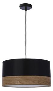 Candellux - Závesná lampa Porto s čiernym tienidlom