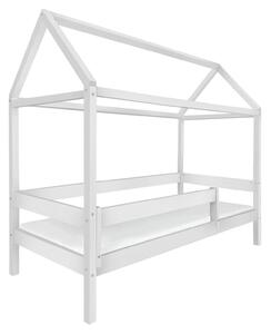 Wilsondo Drevená domčeková posteľ Pery 90x200 - biela