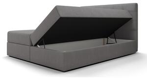 Jednolôžková posteľ s úložným priestorom STIG 6 - 120x200, čierna