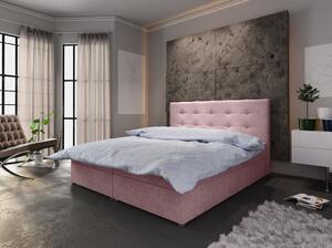 Jednolôžková posteľ s úložným priestorom STIG COMFORT 6 - 120x200, ružová