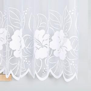 Biela žakarová záclona GRACJANA 500x160 cm