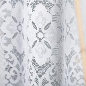 Biela žakarová záclona NADIA 400x160 cm