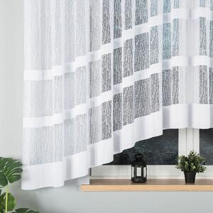 Biela žakarová záclona VIKTORIA 500x160 cm