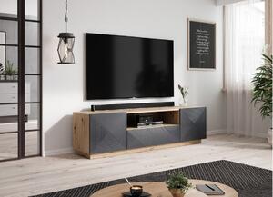 TV skrinka Asha 167 cm - artisan/rivier stone mat