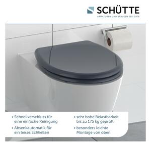 Schütte WC sedadlo z duroplastu (antracitová) (100335933)