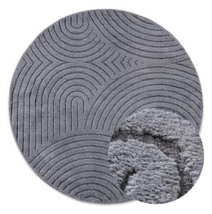Antracitový okrúhly koberec ø 160 cm Panglao New York Anthracite – Elle Decoration
