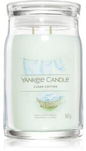 Yankee Candle Clean Cotton vonná sviečka Signature 567 g