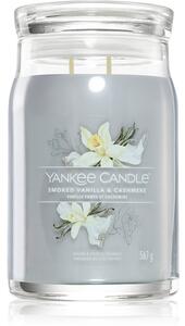 Yankee Candle Smoked Vanilla & Cashmere vonná sviečka Signature 567 g