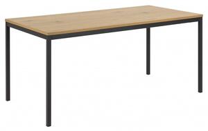 Actona Jedálenský stôl Seaford 160x80x74 cm dub divoký/černá