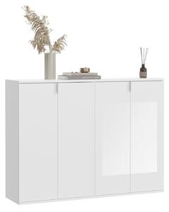 KOMODA, biela s vysokým leskom, 122/97/34 cm MID.YOU - Predsieňové programy, Online Only