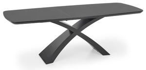 Jedálenský stôl SALVISTRU tmavosivá/čierna
