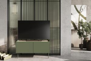 TV stolík Desin 120 cm - olivová / dub nagano