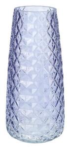 Sklenená váza GEMMA DIAMOND 21cm levanduľa