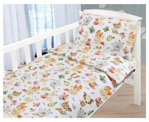 Detská posteľná bielizeň LESNÉ ZVIERATKÁ 45x60 a 90x135 cm