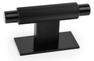 Úchytka knobka Viefe ARPA PLATE / čierna / 70 x 25 mm