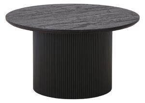 Tmavohnedý okrúhly konferenčný stolík v dekore topoľa ø 80 cm Boavista – House Nordic