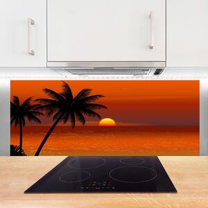Nástenný panel  Palma more slnko krajina 125x50 cm