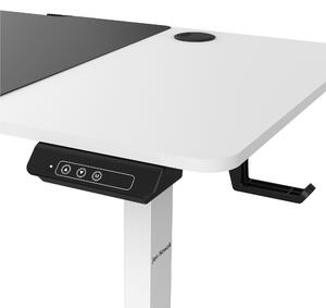 JAN NOWAK Polohovateľný hráčsky stôl ROB 1400 x 720 x 600 mm, biely