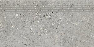 Schodovka Fineza Breccia sivá 30x60 cm mat SCBRECCIA36GR