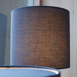 PR Home Stolná lampa Leah bavlna výška 28 cm modrá