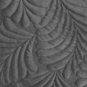 EUROFIRANY Zamatový prehoz, šitý niťou 170 cm x 210 cm čierna 100 % polyester Rozmery textílií: 170 cm x 210 cm