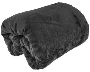 Deka 150x200cm mikroplyš JM čierna (Mikrovláknová deka mikroplyš, 100% polyester)