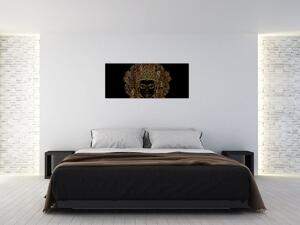 Obraz zlatého Budhu (120x50 cm)