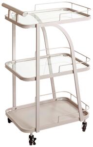 SERVÍROVACÍ VOZÍK, svetlosivá, 35/45/79 cm - Barový nábytok, Online Only