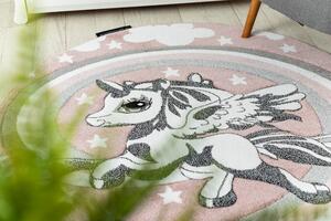 Okrúhly koberec PETIT PONY Poník, ružová