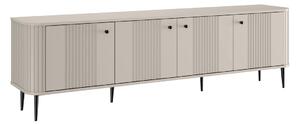 TV skrinka Vesper 4D 187 cm - kašmír / čierne nohy