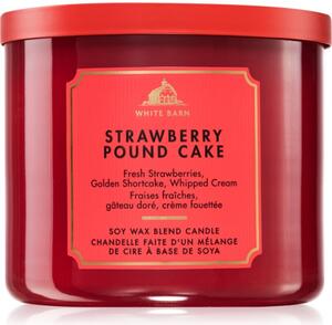 Bath & Body Works Strawberry Pound Cake vonná sviečka 411 g