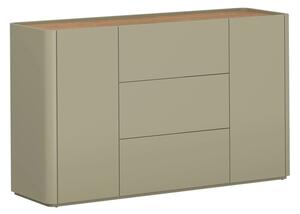 Komoda so zásuvkami Elivo 150 cm - eukalyptus / dub baltic dune