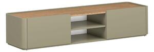 TV skrinka so zásuvkou Elivo 170 cm - eukalyptus / dub baltic dune